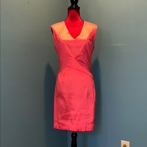 Walter Baker W118 Elegant Coral Sleeveless Dress Size Medium